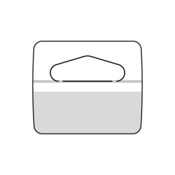 Hang Tab with TRIANGULAR HANG HOLE